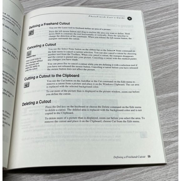 Photo Finish for Windows Users Guide PC Paintbrush Series ZSoft NO SOFTWARE - Picture 11 of 12